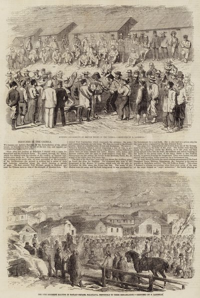Croquis en Crimée - Robert Thomas Landells